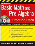 Cliffsnotes Basic Math and Pre-Algebra Practice Pack with CD [With CDROM]