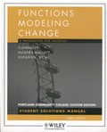 Functions Modeling Change 3rd Edition Portland Community College Custom Edition Student Solutions Manual