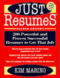 Just Resumessup TM 200 Powerful & Proven Successful Resumes to Get That Job