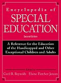 Encyclopedia Of Special Education A Ref 3 Volumes 2nd Edition