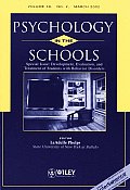 Psychology In The Schools Volume 39 No2 3 02