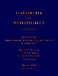 Handbook of Psychology, Industrial and Organizational Psychology Volume 12 (03 - Old Edition)