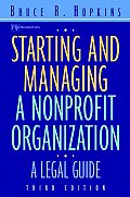 Starting & Managing A Nonprofit Organiza