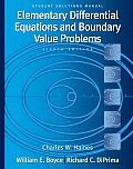 Student Solutions Manual to Accompany Boyce Elementary Differential Equations & Boundary Value Problems