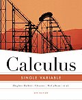 Calculus Single Variable 4th Edition