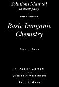 Basic Inorganic Chemistry 3rd Edition Solutions