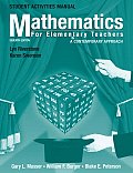 Student Activities Manual to Accompany Mathematics for Elementary Teachers A Contemporary Approach 7th Edition
