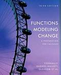 Functions Modeling Change A Preparation for Calculus 3rd Edition