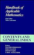 Handbook of Applicable Mathematics: Contents & General Index