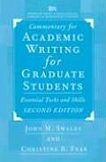 Commentary for Academic Writing for Graduate Students Essential Tasks & Skills 2nd Edition