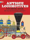 Antique Locomotives Coloring Book