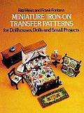 Miniature Iron On Transfer Patterns for Dollhouses Dolls & Small Projects