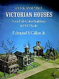 Cut & Assemble Victorian Houses 4 Full Color Buildings in HO Scale