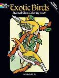 Exotic Birds Stained Glass Coloring Book