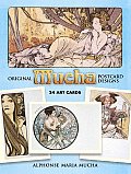 Original Mucha Postcard Designs 24 Ready To Mail Full Color Cards