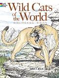 Wild Cats Of The World Coloring Book