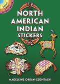 North American Indian Stickers 24 Pressure Sensitive Designs