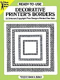 Ready To Use Decorative Printers Borders 32 Different Copyright Free Designs Printed One Side