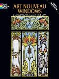 Art Nouveau Windows Stained Glass Coloring Book