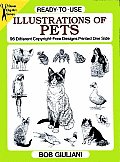 Ready To Use Illustrations of Pets 96 Different Copyright Free Designs Printed One Side