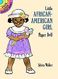 Little African American Girl Paper Doll mini book