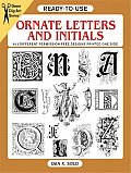 Ready To Use Ornate Letters & Initials 813 Different Copyright Free Designs Printed One Side
