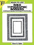 Ready To Use Bold Typographic Borders 32 Different Copyright Free Designs Printed One Side