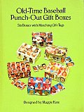 Old Time Baseball Punch Out Gift Boxes Six Boxes with Matching Gift Tags