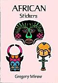 African Stickers 24 Full Color Pressure Sensitive Designs