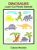 Dinosaurs Laser Cut Plastic Stencils