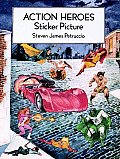 Action Heroes Sticker Picture With 30 Reusable Peel & Apply Stickers