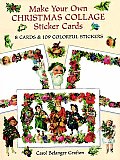 Make Your Own Christmas Collage Sticker Cards 8 Cards & 109 Colorful Stickers