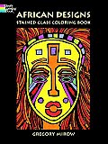 African Designs Stained Glass Coloring Book