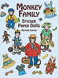 Monkey Family Sticker Paper Dolls (Sticker Paper Dolls)