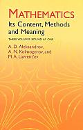 Mathematics Its Content Methods & Meanin
