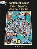 Northwest Coast Indian Designs Stained Glass Coloring Book