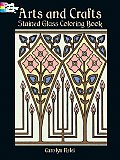Arts & Crafts Stained Glass Coloring Book