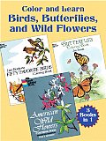 Color & Learn Birds Butterflies & Wild Flowers