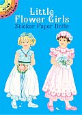 Little Flower Girls Sticker Paper Dolls