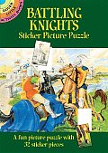 Battling Knights Sticker Picture Puzzle With Stickers