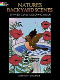 Natures Backyard Scenes Stained Glass Coloring Book