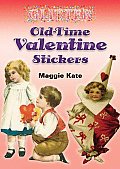 Glitter Old Time Valentine Stickers With Stickers