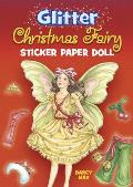 Glitter Christmas Fairy Sticker Paper Doll