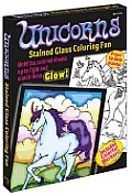 Unicorns Stained Glass Coloring Fun With Colorful Markers & Coloring Sheets for Stained Glass