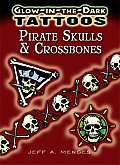 Glow In The Dark Tattoos Pirate Skulls & Crossbones