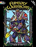 Fantasy Warriors Stained Glass Coloring