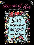 Words of Love Stained Glass Coloring book