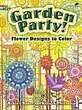 Garden Party Flower Designs to Color