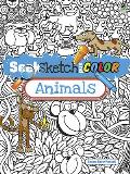 Seek, Sketch and Color Animals