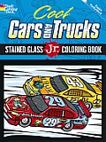 Cool Cars & Trucks Stained Glass Jr Coloring Book